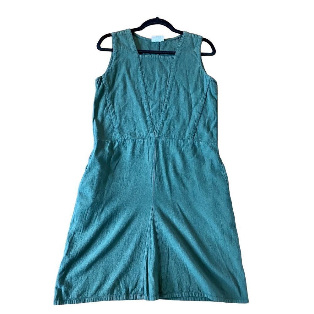 Eucalyptus green cotton pocket dress
